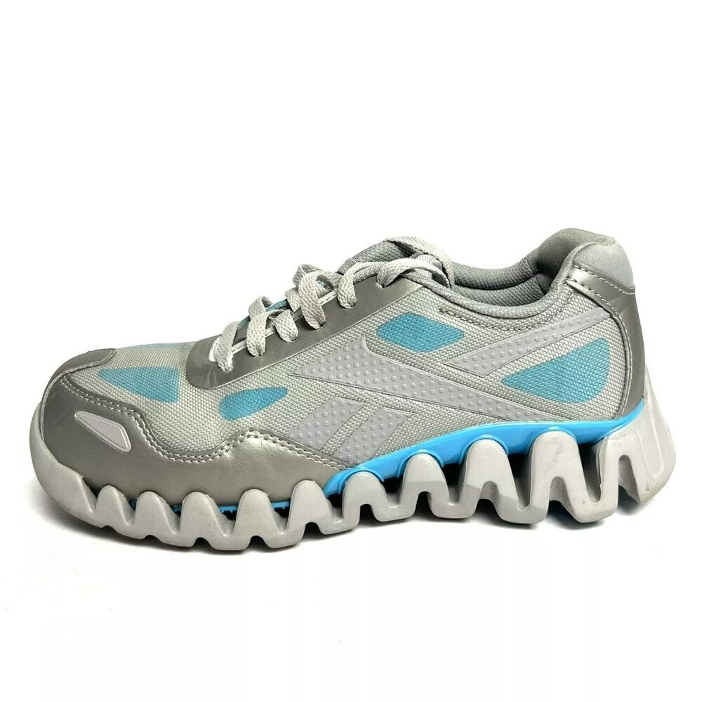 Reebok Womens Zig Pulse Work Sneaker Gray Size 8 M (no insoles)